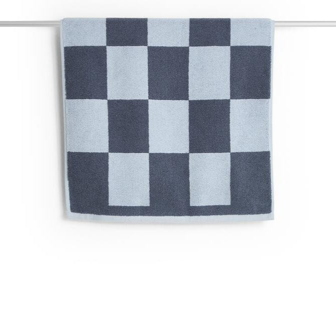 Check bademåtte, Steel Blue B50 x L90 cm.